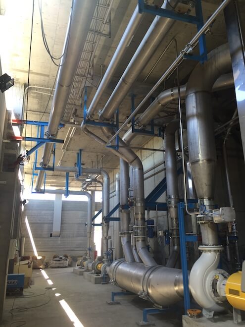 Stock facility installation at the new Hinojosa Paper plant in Girona.